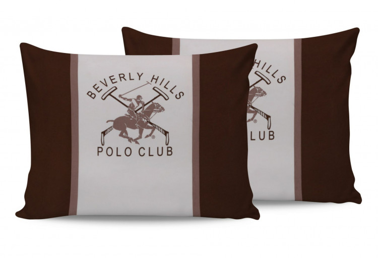 Набор наволочек Beverly Hills Polo Club BHPC 029 Brown 50х70 см