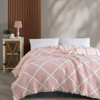 Муслиновое пике - покрывало Zeron жаккардовое 230x250 см модель 1