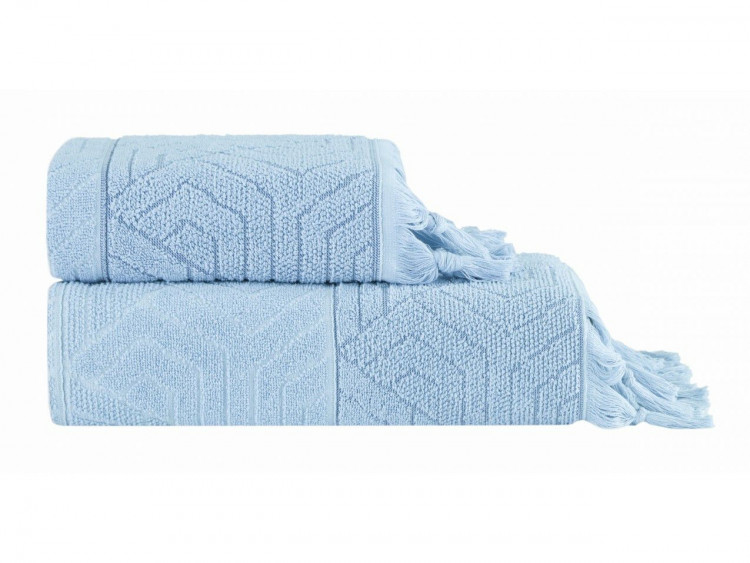 Набор полотенец Arya Volie голубой 50x90 см +70х140 см