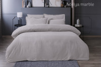 Постільна білизна Altinbasak сатин жакард Delux Adelya marble євро