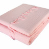 Плед - покривало IzziHome Checkers ніжно-рожеве 220x240 см