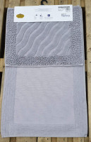 Набор ковриков Zeron Mosso модель V2 50x60 см + 60x100 см, серый