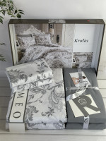 Постельное белье поплин Romeo Home Kralia евро