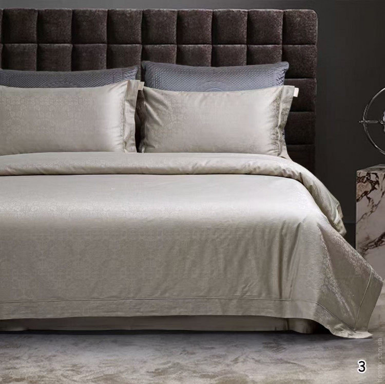 Постельное белье жаккардовое с летним одеялом Santfair евро, модель 4