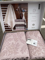 Набір махрових рушників Sikel жакард Towel Set з 2 шт. 50×90 см + 70×140 см., модель 5