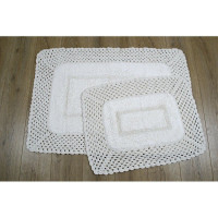 Набор ковриков для ванной Irya Lizz krem кремовый 45x65 см + 70x100 см
