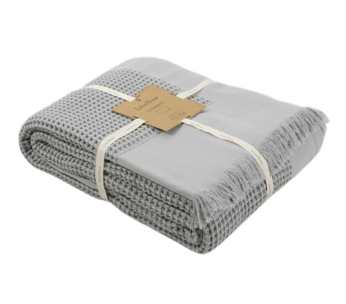 Покривало Lotus Home Egi сіре 240х260 см
