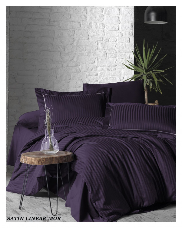 Постельное белье LaRomano Sateen Linear Style Purple евро 