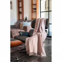 Плед Biederlack Plaid rosé-ecru 130x170 см 