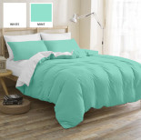 Постельное белье Mirson White-mint (11-2107+11-2208) бязь KING SIZE