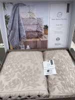 Набір махрових рушників Sikel жакард Towel Set з 2 шт. 50×90 см + 70×140 см., модель 6