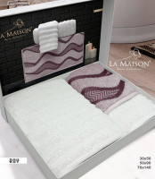 Набір рушників La Maison Roy модель 1 із 3 шт. 30х50 см + 50х90 см + 70х140 см 