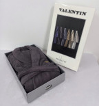 Халат махровый микрокоттон Maison Dor Valentin серый