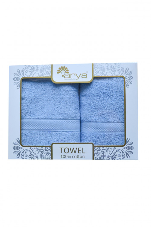 Набор полотенец Arya Miranda Soft светло-голубой 50x90 см +70х140 см