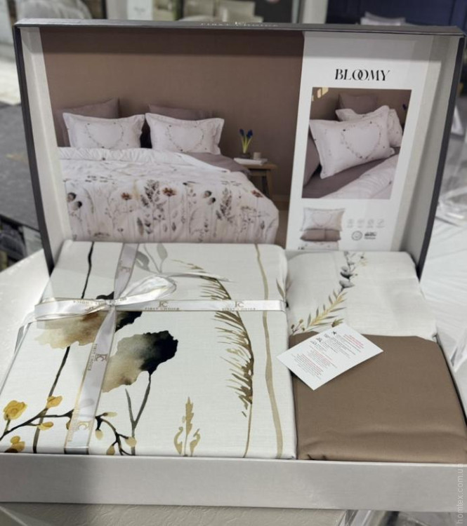 Постільна білизна First Choice 3D Satin Bloomy євро