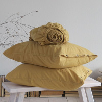 Набор простынь La Modno 180x200+30 см на резинке с наволочками 50х70 см Stonewashed Golden yellow Набор простынь La Modno 180x200+30 см на резинке с наволочками 50х70 см Stonewashed Golden yellow