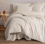 Постельное белье Cotton Box Esmira евро с вышивкой
