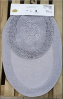 Набор ковриков для ванной Zeron Mosso 50x60 см + 60x100 см, серый