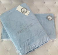 Набір махрових рушників Maison dor Artemis з 2-х штук 50x100 см + 85x150 см блакитні