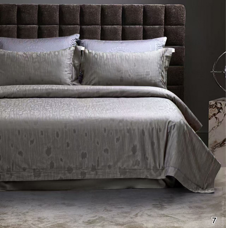 Постельное белье жаккардовое с летним одеялом Santfair евро, модель 6