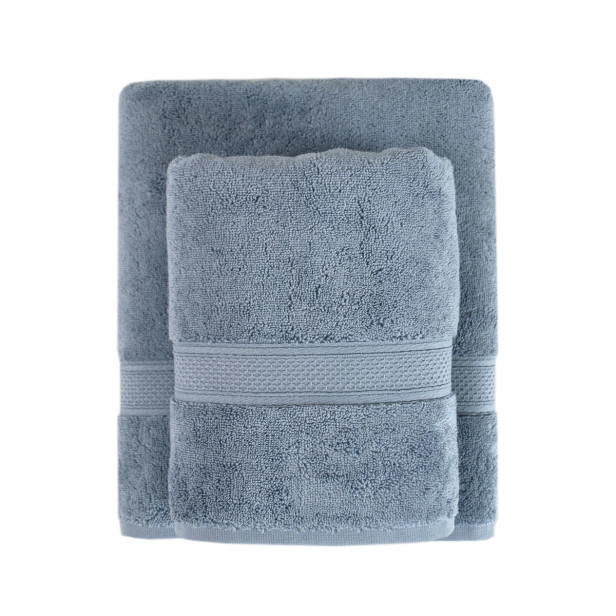 Рушник махровий Lotus Home Grand soft twist denim (джинсовий) 90х150 см