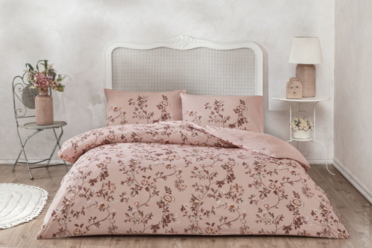 Постельное белье TAC Sorel pembe ранфорс евро