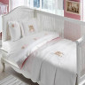 Постельное белье Tivolyo Home Lovely Bear бежевое для новорожденных