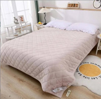Покрывало велюровое Home Textile Ромбы 200х230 см бежевое