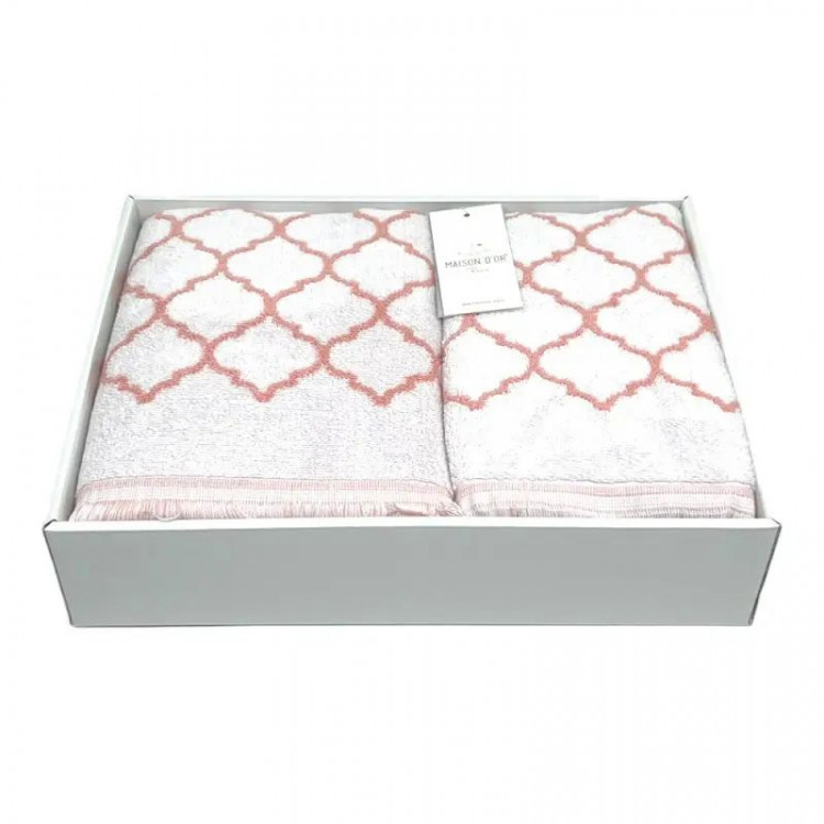Набор полотенец Maison D'or LORENZA PINK 50x100 см + 85x150 см
