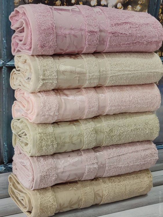 Набор бамбуковых полотенец Pupilla из 6 шт. 70х140 см., модель 5