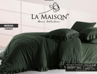 Постельное белье вареный хлопок La Maison Weens forest с рюшами евро