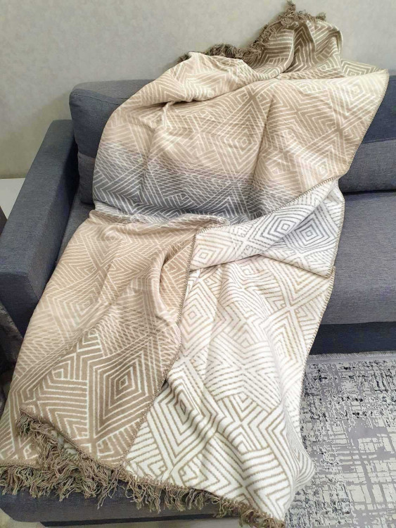 Плед бавовняний Aksu 180x220 см, модель 20