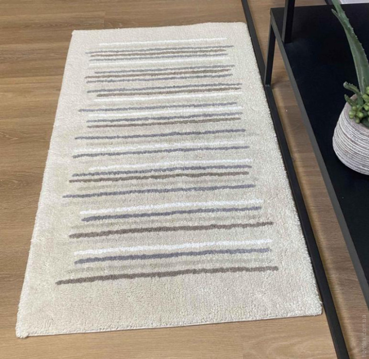 Коврик для ванной PHP Kolor beige 60x130 см Коврик для ванной PHP Kolor beige 60x130 см