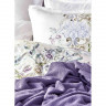 Набор постельное белье с пледом Karaca Home Elsira lila 2020-1 лиловый евро