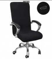 Чохол на офісне крісло Homytex цілісний Чорний, розмір Л