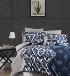 Постельное белье First Choice сатин Sierra navy семейный