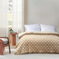 Плед Lotus Home Arina bej хлопок 150х200 см Плед Lotus Home Arina bej хлопок 150х200 см