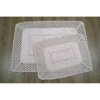 Набор ковриков для ванной Irya Lizz pembe розовый 45x65 см + 70x100 см