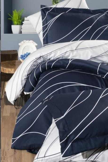 Постільна білизна First Choice Mesi Navy Blue сімейний 