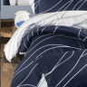 Постельное белье First Choice Mesi Navy Blue семейный 