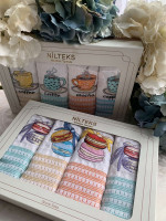 Набір вафельних рушників для кухні Nilteks Macaron з 4-х штук 50x70 см