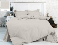 Пододеяльник Mirson 16-5703 Light Gray бязь двуспальный 175х210 см