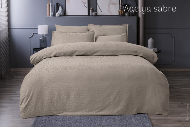 Постільна білизна Altinbasak сатин жаккард Delux Adelya sabre євро