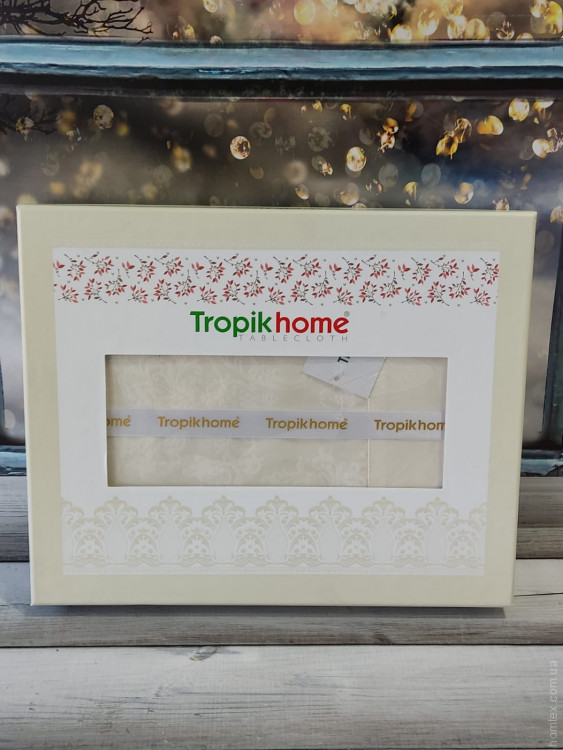 Скатерть прямоугольная Tropik Home 160х220 см, модель 1