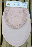 Набор ковриков для ванной Zeron Mosso 50x60 см + 60x100 см, пудра