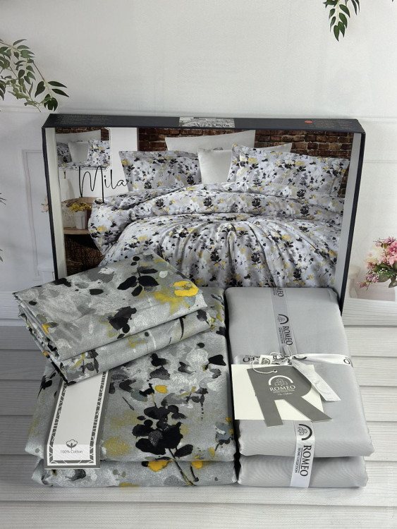 Постельное белье сатин Romeo Home Mila евро