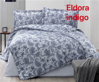 Постельное белье Altinbasak жаккард Eldora indigo евро
