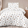 Постельное белье Cotton Collection фланель модель 46 полуторное