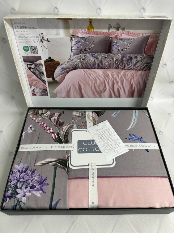Постельное белье Club Cotton Sandra rose digital евро