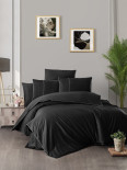 Постельное белье First Choice Fantasy black сатин Delux евро